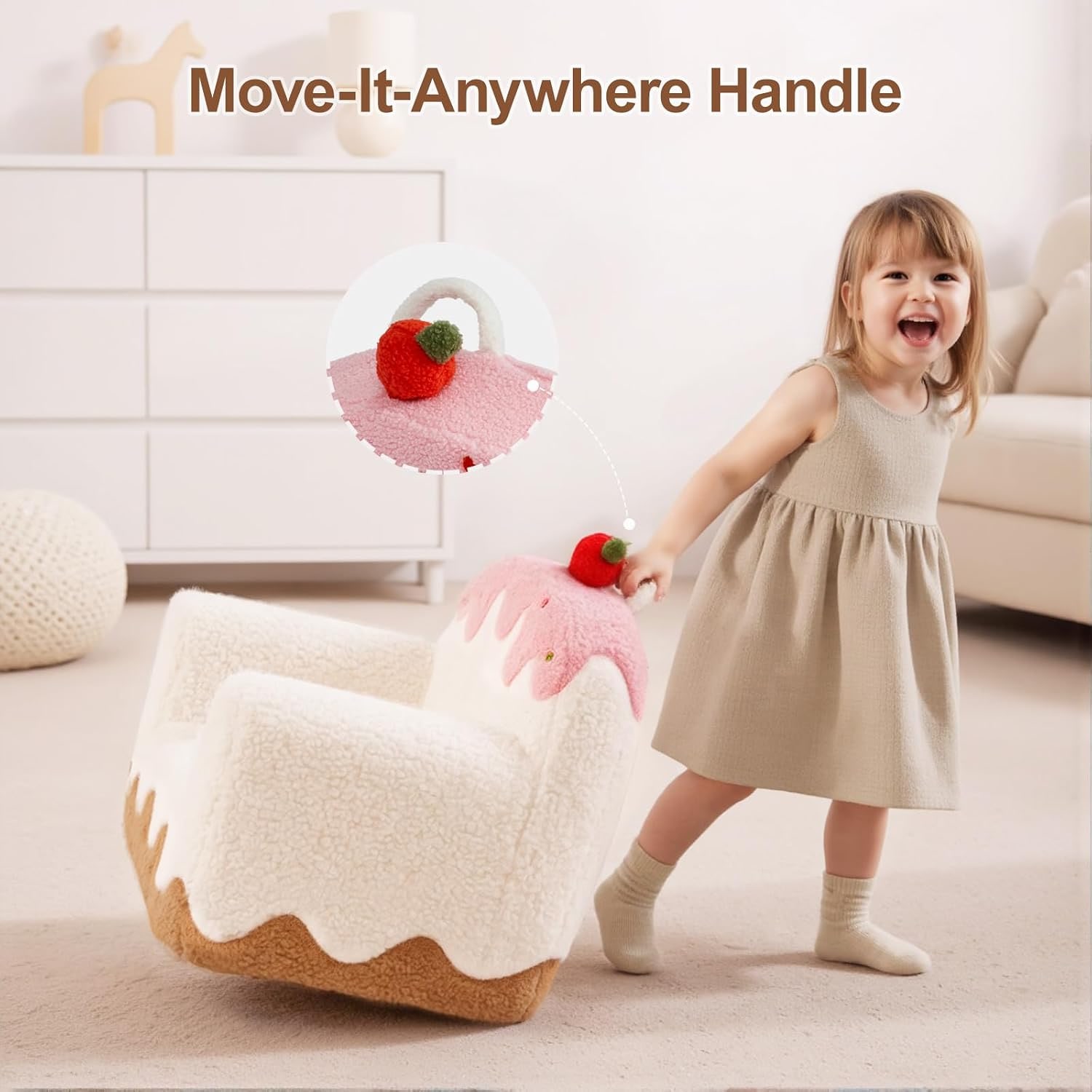Sherpa Kids Sofa Chair with Book Pocket