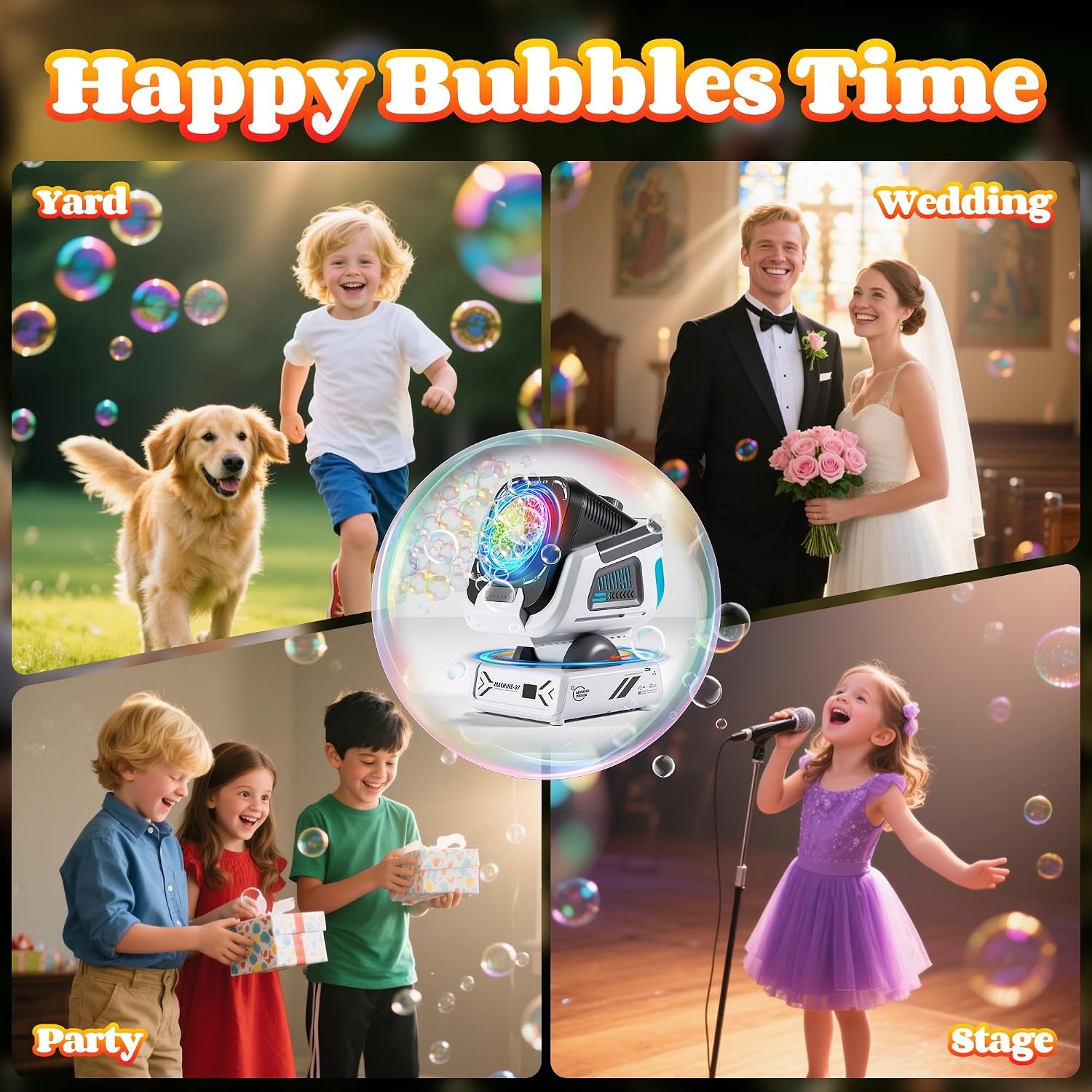 Rechargeable Rotating Bubble Machine: image 6